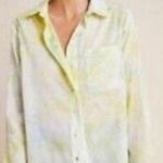 Pilcro and the Letterpress Anthropologie Pilcro Size M Cate Tie‎ Dye Button Long Sleeve Top Blouse Photo 0