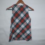 J.Crew  2 Red Green Diagonal Plaid Tunic Top Photo 3