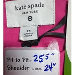 Kate Spade  Bow Shell Top‎ Sleeveless Pink Blouse Target Collab 2X Photo 2