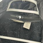 Chico's Chico’s Zenergy black metallic zip up sweater hoodie removable vest insert 2 L Photo 6