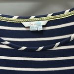 Boden navy striped dress boat neck size 8 Blue Photo 1