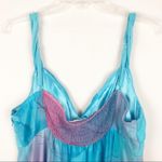 Y2K Fairy Pastel Whimsical Midi Babydoll Dress Womens Medium Event Romantic Blue Photo 4