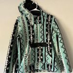 Crazy Train 90s Streetwear Fiesta Deep Pile Fleece Hoodie Women’s Size Medium Photo 0