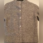 Marc by Marc Jacobs , Grey Turtleneck wool Sweater w/Gold Flecks, snap up back SM Photo 12