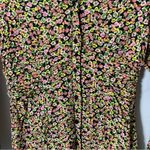 ZARA NWT Black Multi Floral Ditsy Button Up Dress size M Photo 3