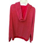 Vera Bradley size L striped velvet hoodie with kangaroo pocket. Photo 1