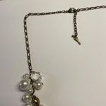 Chloe + Isabel Signed Costume Necklace Chain Faux Pearl Beaded Adjustable Length Photo 4