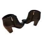 Vince Camuto Black Leather Block Heel Ankle Booties Women's Size 7M Photo 3