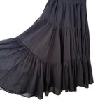 Rhode Black Gina Tiered Wrap Midi Dress 100% Cotton Short Sleeve, Resort Wear, S Photo 7