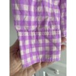 J.Crew Womens 2 Purple Gingham Boy Fit Button Down Collared Career Top Photo 4