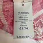 Lands' End Linen Blend Ombré Woven Oblong Scarf in Vivid Peony NWT Photo 4