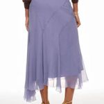 Polo Ralph Lauren Amla Midi Skirt Size 8 Purple Photo 1
