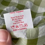 Lisa Says Gah Button Down Shirt tessa gingham textured womens Green White medium Photo 4