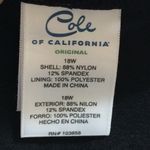 Cole of California Black Tiered Ruffle Swim Skirt - 18W Photo 2