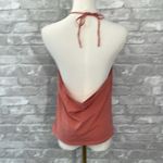 Me to We  Coral Halter Tank Top with Cut Out Photo 2