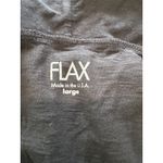 Flax  'In Motion" Long Sleeve V-Neck Tunic, Size Large, Like New Photo 3