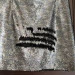 Free People  | FP One Camo Reversable Sequin Mini Skirt Silver black| Size 2 Photo 3
