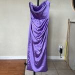 House Of CB House‎ of CB SANTANA VIOLET SATIN STRAPLESS CORSET MIDI DRESS NWOT size XS Photo 12