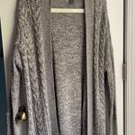 Old Navy Cable Knit Gray Cardigan Photo 0