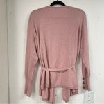 Ellos Pink Long Sleeve Belted Cardigan Sweater Womens 1X Barbie Core Ballerina Photo 3