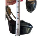 Emporio Armani  Black Patent Platform Heels Size 37.5 Photo 10