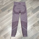 PINK - Victoria's Secret Pink by Victorias Secret Seamless Heathered High Rise Leggings Maroon Red Small Photo 6