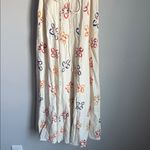 Rebecca Taylor Flame Fleur Linen Blend Midi Dress 00 Photo 7