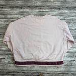 Under Armour  Womens Charged Pullover Sweatshirt Pink Maroon L LG Large Tie Waist Photo 12