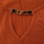 Orange Shirt with V cutout Size XL Photo 2