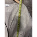 Madewell  Open Cardigan Knit Merino Wool Cream Oatmeal Sz M Cropped Ivory Pocket Photo 7