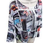 YFM Las Vegas Themed Slightly Cropped Long Sleeve Sweater Size M Photo 2