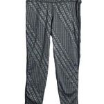 Aerie Womens Sz M Chill Play Move Rope Braid High Rise Gray Black Leggings Pants Photo 0