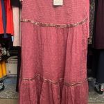 🍁Free People Womens Ella Ruched Tiered Sugar Plum Maxi Skirt Size 2~ NWT Photo 0