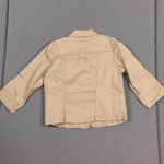 Y2K 3/4 Sleeve Lightweight Jacket Tan Photo 1