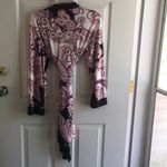 Linea Donatella Womens  Lightweight Stretchy Paisley Robe Size Small/Medium Photo 7