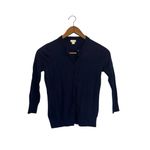 J.Crew  Navy Blue Classic Clare Cardigan Sweater Photo 3