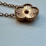Anthropologie Rose gold clover necklace  Photo 5