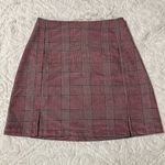 Brandy Melville JOHN Galt  Red and Black Plaid Mini Skirt Photo 1