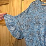 Max Studio Blue Floral Blouse Photo 1