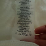 Elie Tahari  White Puff Sleeve V Neck Button Down Pima Cotton Shirt Top Women’s S Photo 4