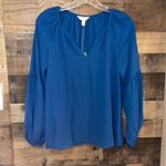 Lilly Pulitzer  Charleigh Top in Inky Navy, NWT Photo 2