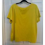 Ruby Rd . Yellow blouse with embellished neck line, 1X Photo 2