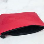 Ipsy  Red Faux Leather Masquerade Themed Cosmetic Glam Clutch Bag Photo 3