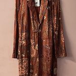 Free People  Boho Rust Multicolor “Eye of the Tiger” Duster Jacket Size XS NWT Photo 9