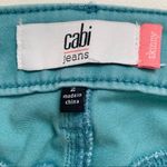 CAbi Jeans Tidal Blue Aqua Green Skinny Jeans #5169 Size 2 Photo 1