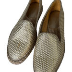 Cole Haan Rielle Perforated Espadrille Slip On Loafer Shoe in Gold 8B *Read Photo 0