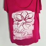 NWT Paula Deen Pink White Magnolia Rhinestone T Photo 2