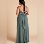 Birdy Grey  Benny Tie Back Maxi Dress Crepe Sea Glass Green Photo 1