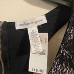 New NWT Ambiance Apparel Black White Lace Front Mini Dress Size‎ Medium Photo 1