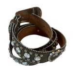 Blazin Roxx  Women’s Cowgirl Concho Leather & Rhinestone Belt XL Photo 5